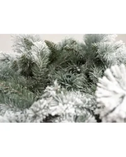 Albero Di Natale Bianco Innevato Big Sky Con Pigne 210 Cm | Chianese