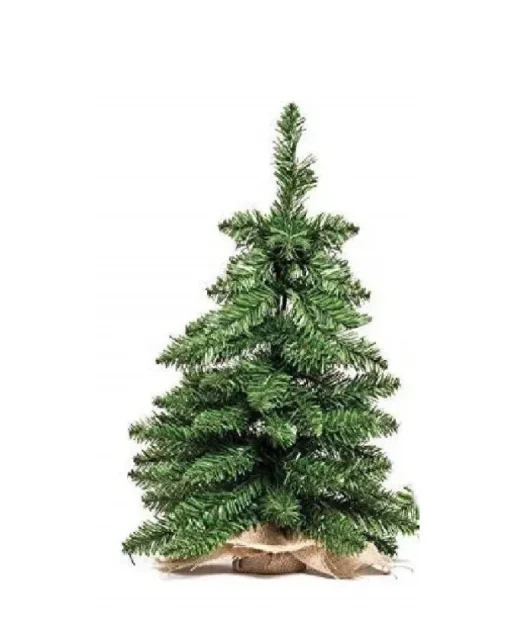 Albero Di Natale Pinetto Timmy 90 Cm Con Base In Juta