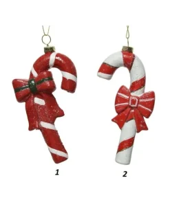 Appendini Candy Cane Con Gancio Per Albero Di Natale 1Pz