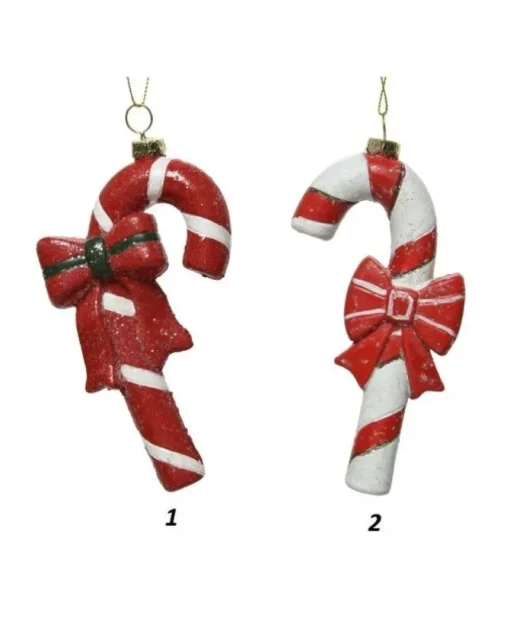 Appendini Candy Cane Con Gancio Per Albero Di Natale 1Pz