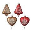 Appendini Di Vetro 2 Modelli 80Mm Per Albero Di Natale 1Pz