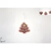 Appendino Addobbo Alberello Velluto Rosa 10 Cm Per Albero Di Natale 1 Pz