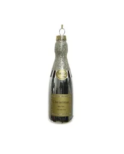Appendino Addobbo Bottiglia Champagne Oro 4X12,6 Cm Per Labero Di Natale