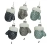 Appendino Addobbo Guanto Di Vetro 3 Colori 1Pz Per Albero Di Natale