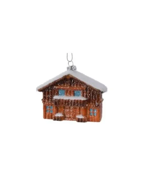 Appendino Casa Di Legno Per Albero Di Natale
