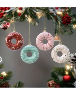 Appendino Ciambella In Vetro Colore Opaco In 4 Varianti