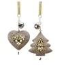 Appendino In Ferro Oro Cuore - Albero 15Cm Per Albero Di Natale 1Pz