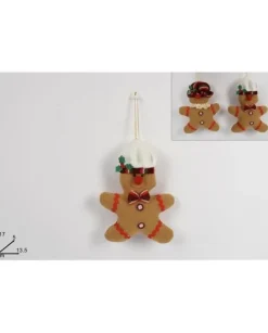 Appendino Omino Di Marzapane Per Albero Di Natale 17X5X13,5Cm