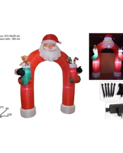 Arco Babbo Natale Gonfiabile Con Luce 270 Cm