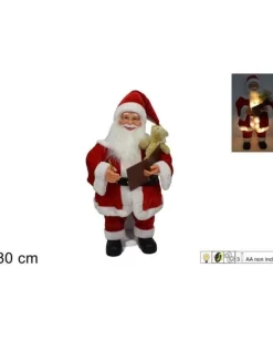 Babbo Natale Che Scrive Con Luci E Movimenti 80 Cm