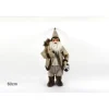Babbo Natale Con Cappotto E Lanterna 60Cm