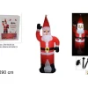 Babbo Natale Gonfiabile Con Luce Per Esterno E Interno 240 Cm