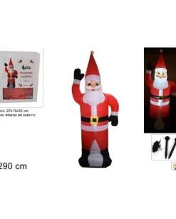 Babbo Natale Gonfiabile Con Luce Per Esterno E Interno 240 Cm
