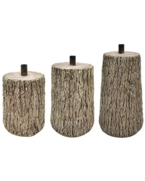 Base Piccola Effetto Tronco O33 X H35 Cm Per Albero Di Natale 150Cm - 180Cm