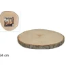 Base Tronco In Legno Naturale O34Cm