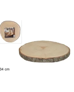 Base Tronco In Legno Naturale O34Cm