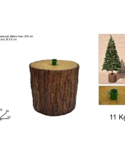 Base Tronco Per Albero Di Natale Max 240Cm