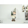 Bimbo/A In Terracottacon Cappello Pelliccia Con Albero Di Natale