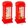 Cabina Telefonica In Plastica Con Girante Ad Acqua Led Fissa Bo Indoor 2Ass