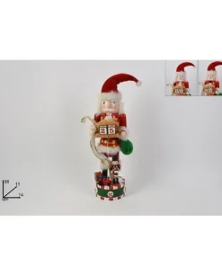 Calendario Soldato Schiaccianoci In Legno 14 X 38