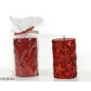 Candela Cilindro H10,5Cm Rossa 2Ass