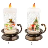 Candela Cn Effetto Nevicata Luce Led A Batteria