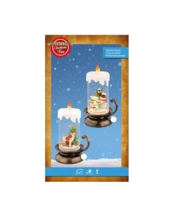 Candela Cn Effetto Nevicata Luce Led A Batteria