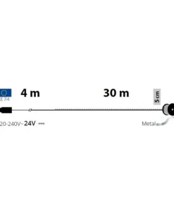 Catena Lineare 600 Microled Bianco Caldo 4+30M