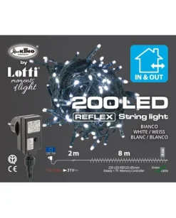 Catena Lineare Tl-C 200 Led Bianco O5Mm Reflex, Memory Controller 8 Giochi