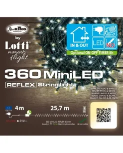 Catena Lineare Tlg 360 Miniled Bianco Caldo & Bianco 4+25,7M