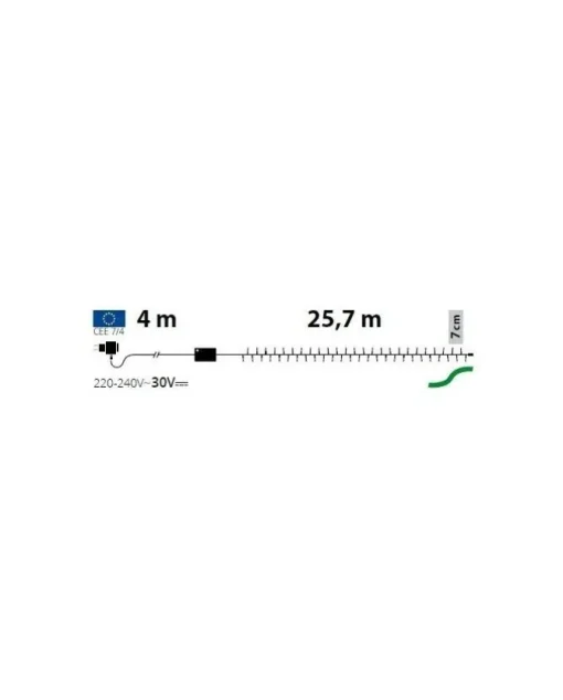 Catena Lineare Tlg 360 Miniled Bianco Caldo & Bianco 4+25,7M
