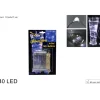 Catena Luci 40 Led A Batteria Luce Bianco Freddo Per Albero Di Natale