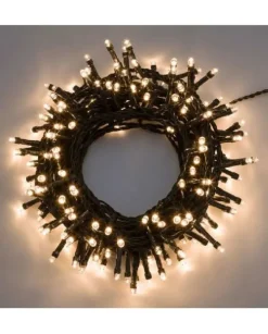 Catena Luci 1000 Led Luce Calda 40Mt Per Albero Di Natale