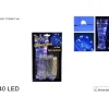 Catena Luci A Batteria 40 Led Luce Blu Per Albero Di Natale E Decorazioni