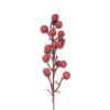 Confezione 12 Bacche 25Cm Rosse Per Decorazioni Di Natale