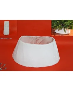 Copri Base Per Albero Di Natale In Pelliccia Bianca O62Cm