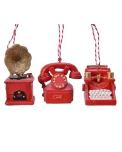 Decorazione Da Albero 3 Figure Retro
