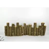 Decorazioni Steccato Di Legno Con Tronchi Per Albero Di Natale 80 Cm