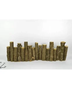 Decorazioni Steccato Di Legno Con Tronchi Per Albero Di Natale 80 Cm