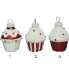 Decoro Da Albero Appendino Cupcake In Vetro