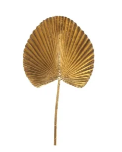 Foglia Fan Palma 53Cm Oro Per Decorazioni Natalizie