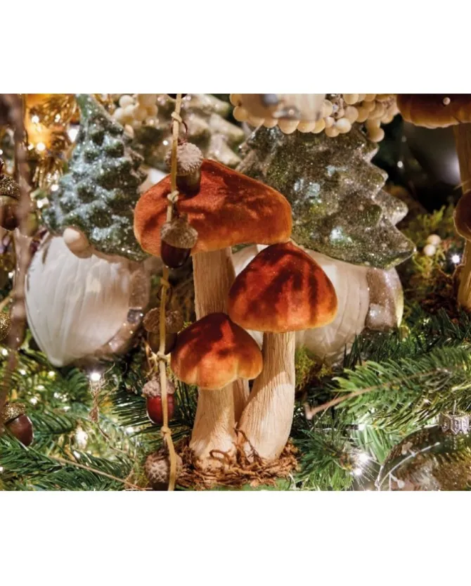 Funghi Decorativi 3 Colori 9X12X17Cm 1Pz