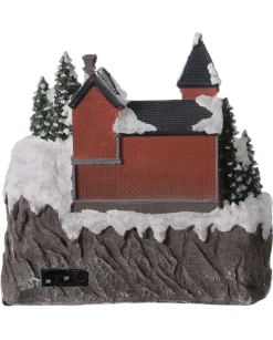 Giostrina Di Natale Con Fontana Ad Acqua E Luci 27X26,5X25 Cm