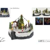 Giostrina Pista Pattinaggio Con Luci 18X22,5X22,5Cm