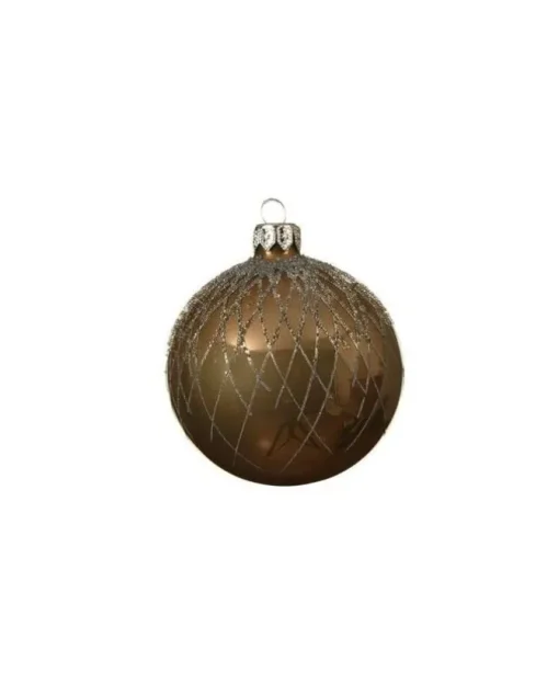 Gl Deco Bauble Curved Top Linecashmere B