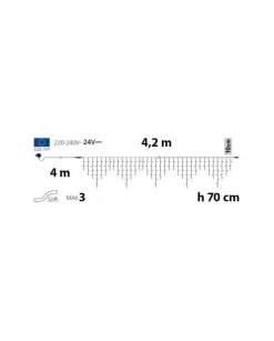Ice Light 186 Sb Led-Ph Cavi Soft 4M+420Xh70Cm