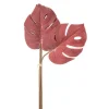 Mazzo 6 Foglie Philo Velvet 57Cm Malva Per Decorazioni Di Natale