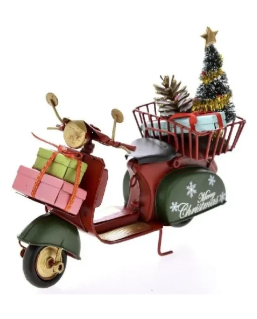 Miniatura Vespa In Metallo Natalizia