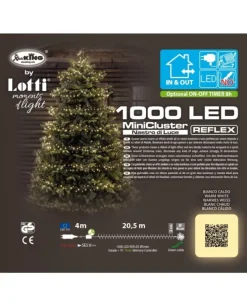 Minicluster O6Cm Ntl 1000 Led Bianco Caldo 4+20,5M
