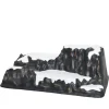 Montagna Base In Plastica Nera Innevata